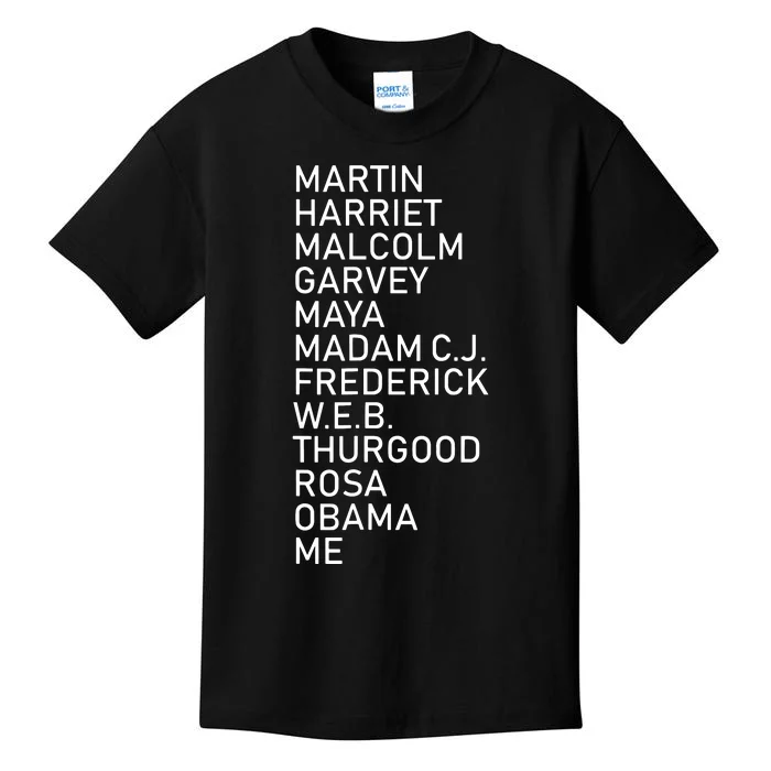 Black History Month Black Leaders Graphic Design Kids T-Shirt