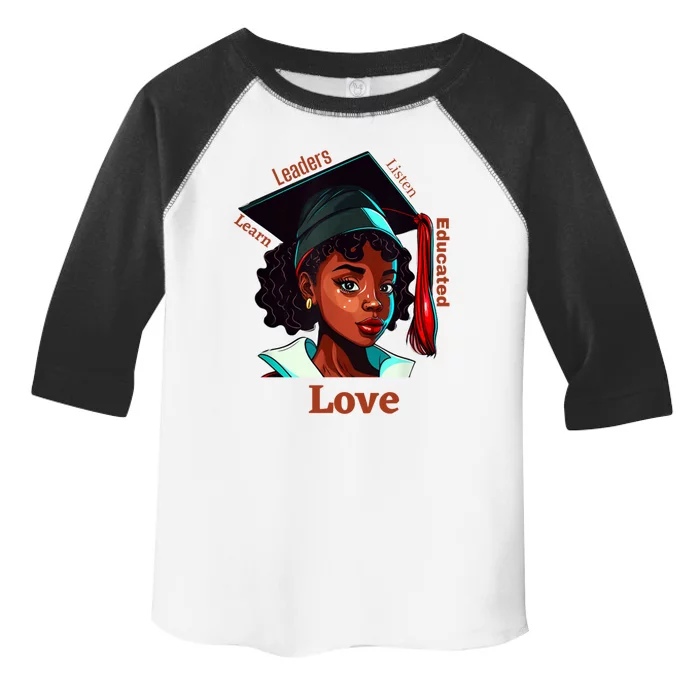 Black History Month Black Educated Leaders Valentines Day Gift Toddler Fine Jersey T-Shirt