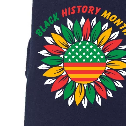 Black History Month Sunflower Flag Doggie 3-End Fleece Hoodie