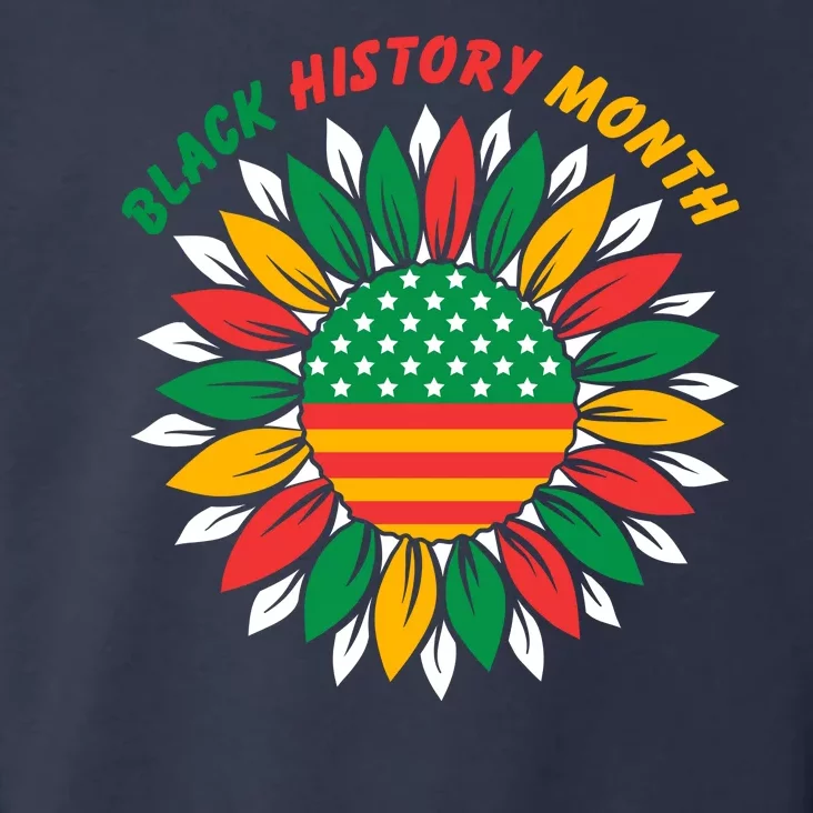 Black History Month Sunflower Flag Toddler Hoodie