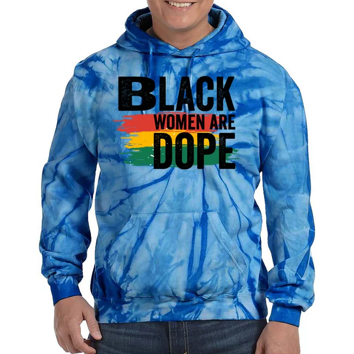 Black History Month Proud Black Black Are Dope Gift Tie Dye Hoodie