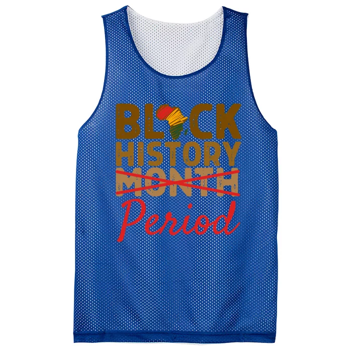 Black History Month Period Red African Pride Bhm Cool Gift Mesh Reversible Basketball Jersey Tank