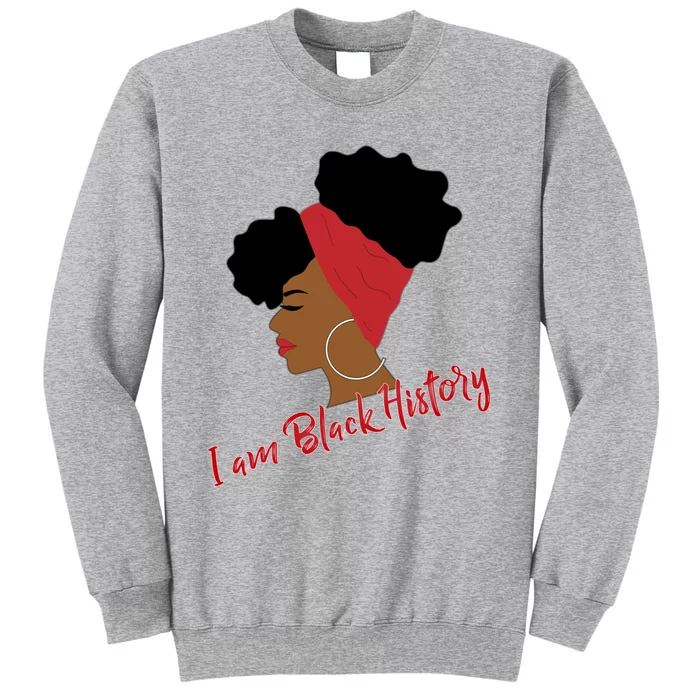 Black History Month Afro Puffs Gift For Black Gift Tall Sweatshirt