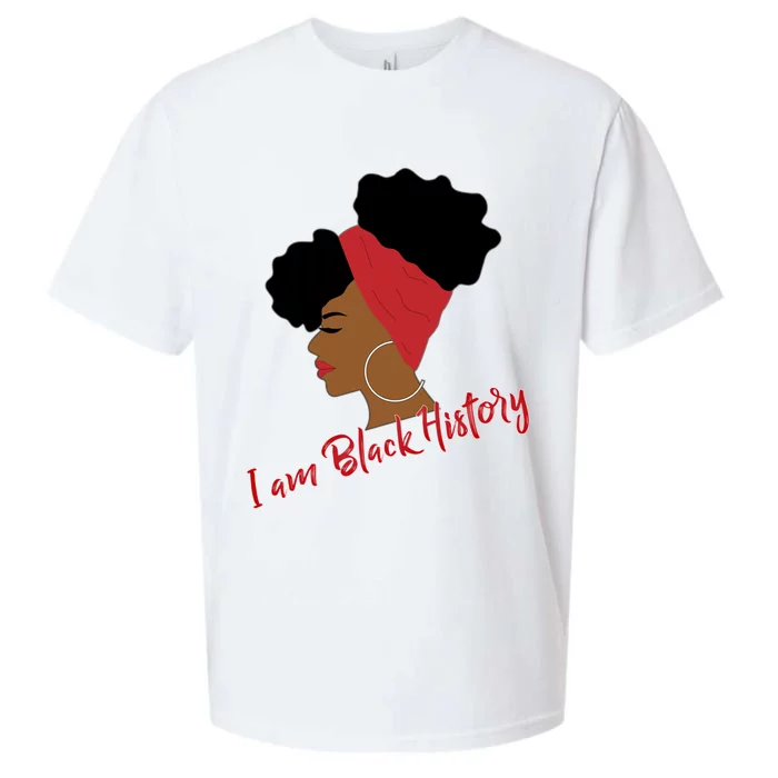 Black History Month Afro Puffs Gift For Black Gift Sueded Cloud Jersey T-Shirt