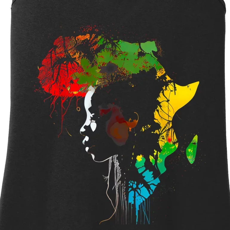 Black History Month African American Ancestors' Roots Ladies Essential Tank