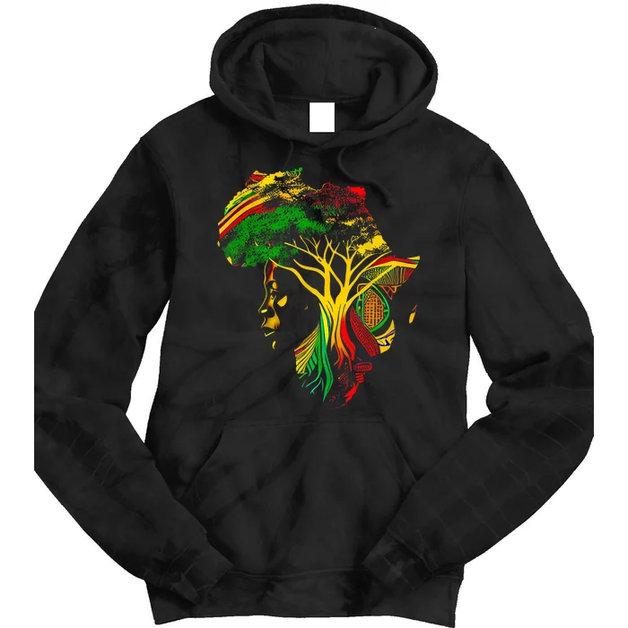 Black History Month African American Ancestors' Roots Tie Dye Hoodie