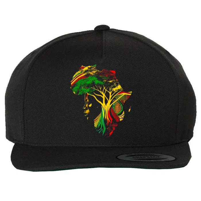 Black History Month African American Ancestors' Roots Wool Snapback Cap