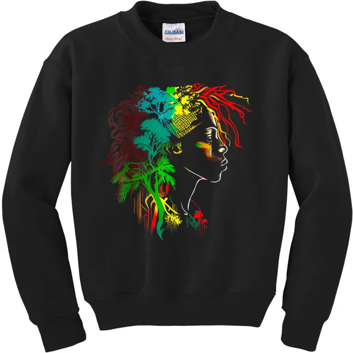 Black History Month African American Ancestors' Roots Kids Sweatshirt