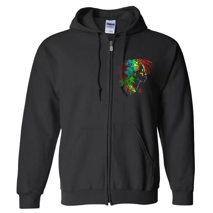 Black History Month African American Ancestors' Roots Full Zip Hoodie