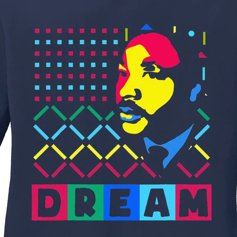 Black History Month I Have A Dream African American Ladies Long Sleeve Shirt