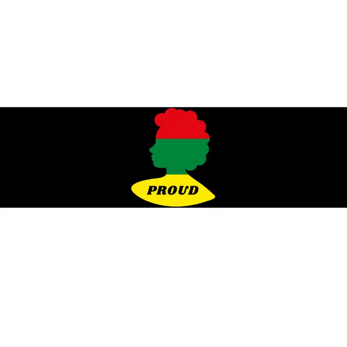 Black History Month Proud Female Bumper Sticker