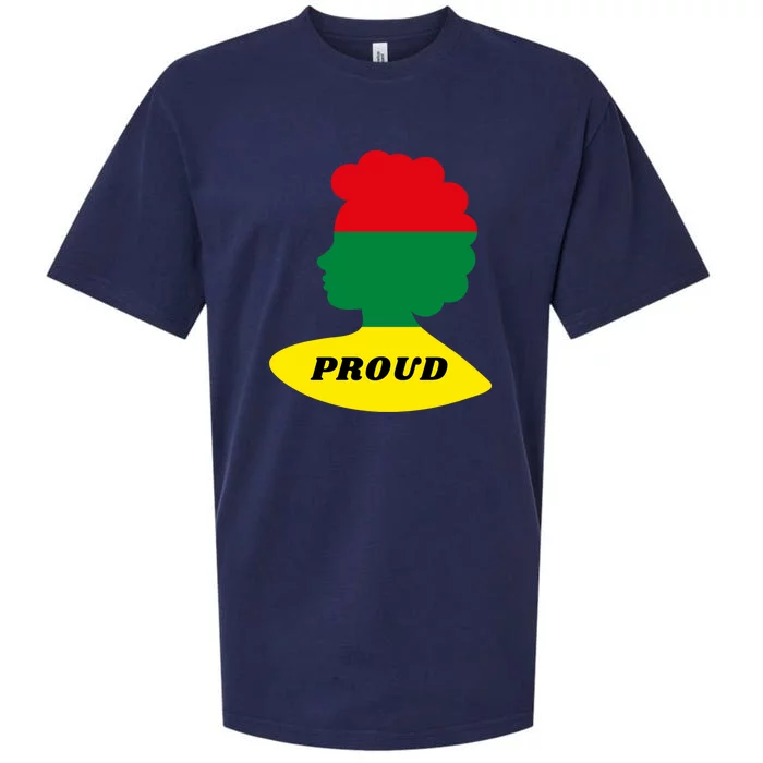 Black History Month Proud Female Sueded Cloud Jersey T-Shirt