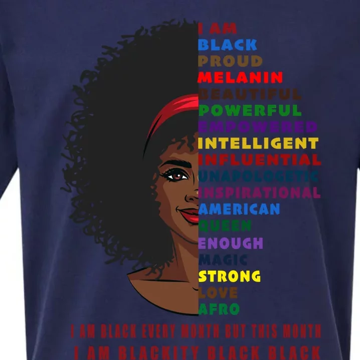 Black History Month Funny Gift Melanin Black Magic Cute Gift Sueded Cloud Jersey T-Shirt