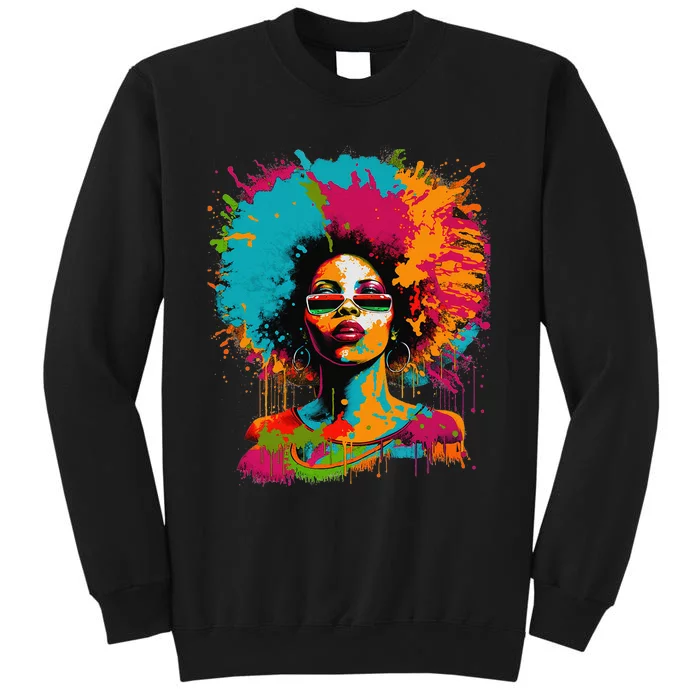 Black History Month African American Black Queen Juneteenth Tall Sweatshirt