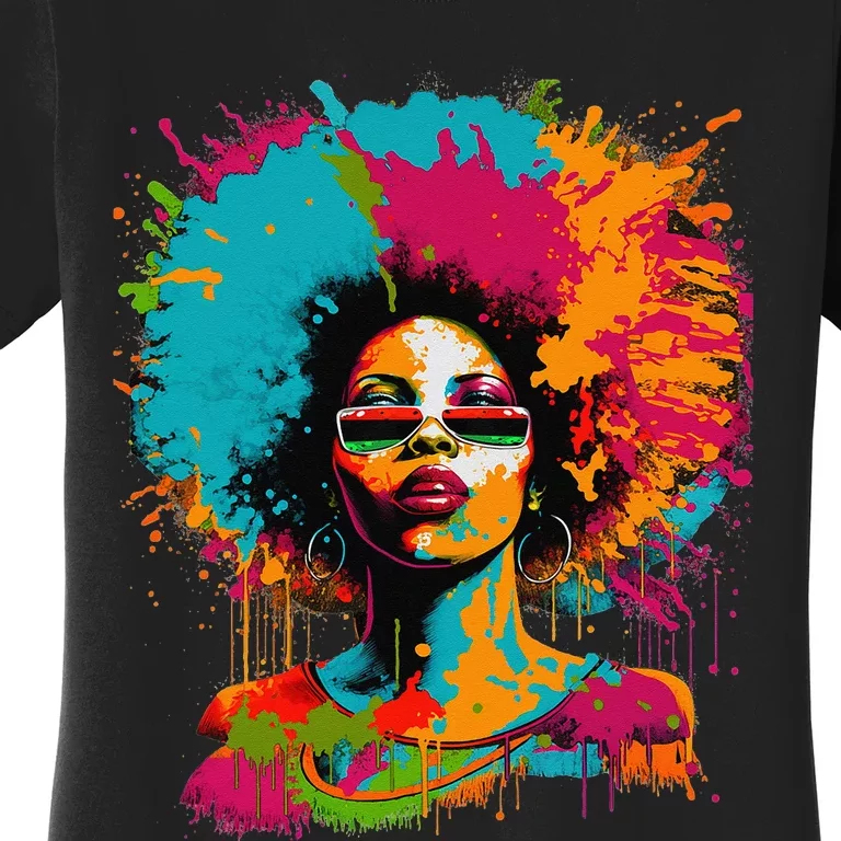 Black History Month African American Black Queen Juneteenth Women's T-Shirt