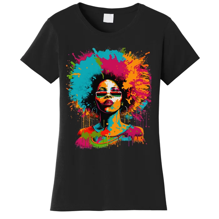 Black History Month African American Black Queen Juneteenth Women's T-Shirt