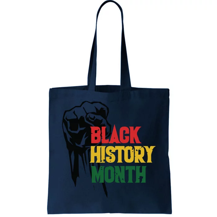 Black History Month Fist All Year Tote Bag