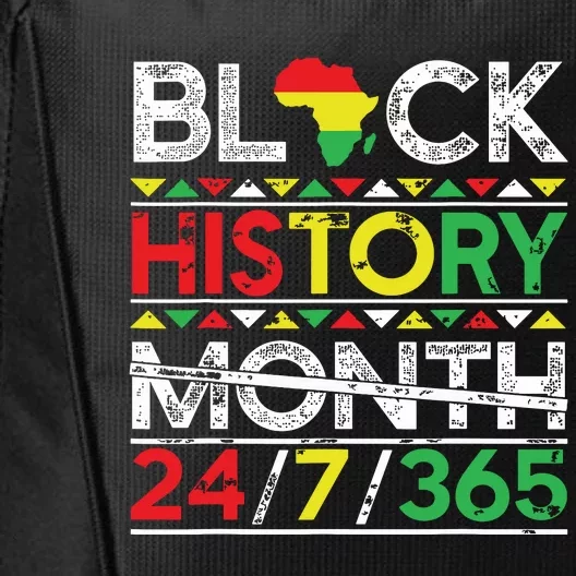 Black History Month 247365 African Melanin Black City Backpack