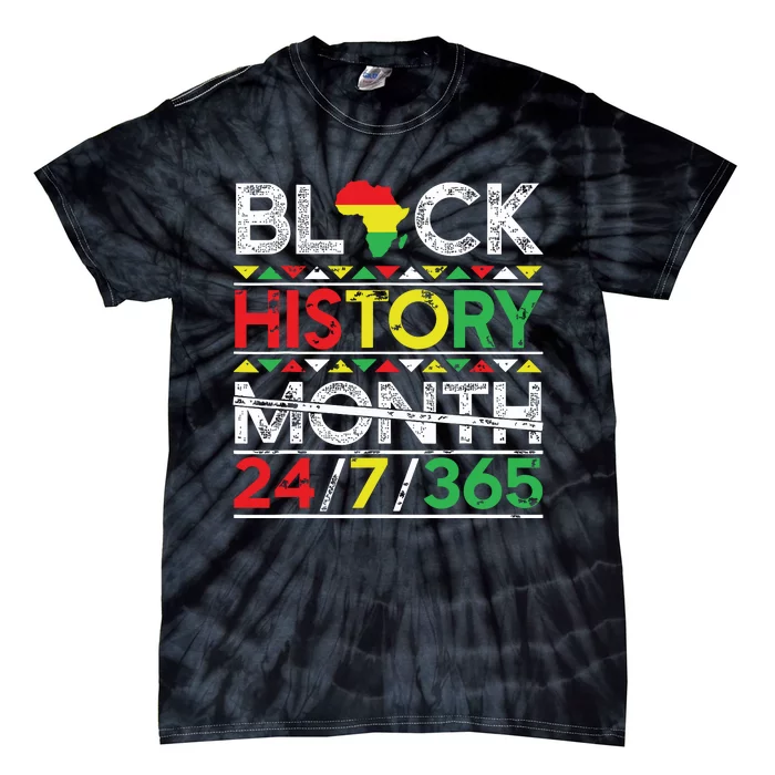 Black History Month 247365 African Melanin Black Tie-Dye T-Shirt