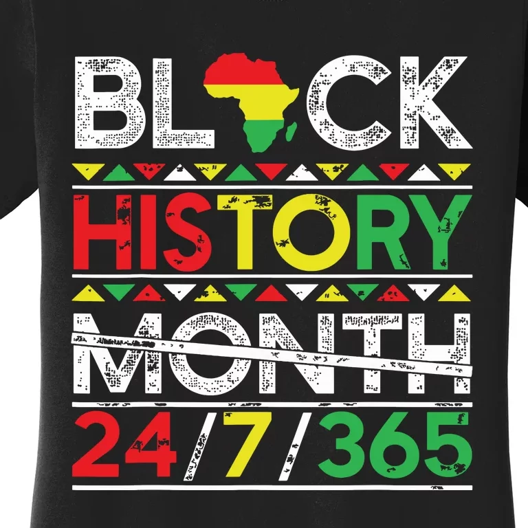 Black History Month 247365 African Melanin Black Women's T-Shirt