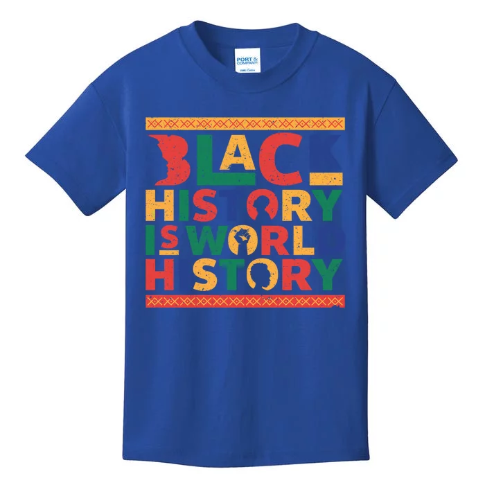 Black History Month Vintage African American Heritage Gift Meaningful Gift Kids T-Shirt