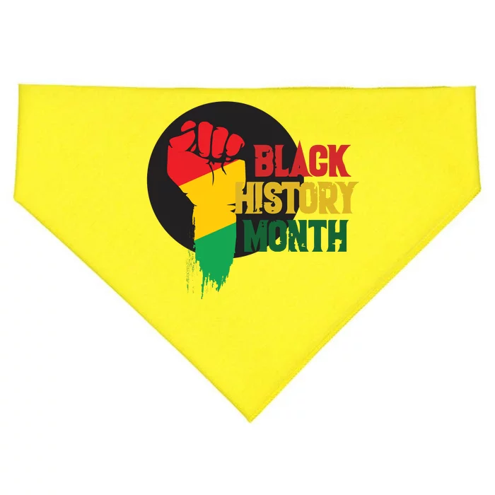 Black History Month Fist USA-Made Doggie Bandana