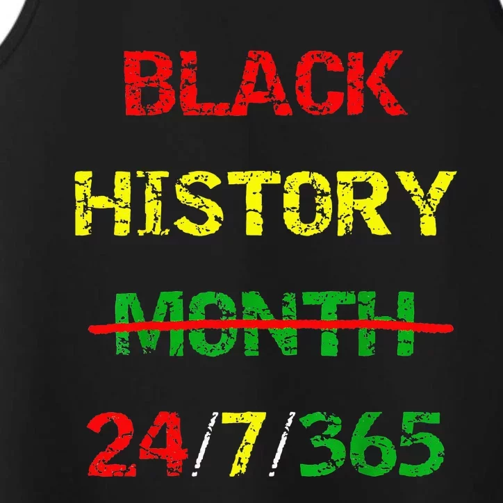 Black History Month 24 7 365 Afro African Pride Performance Tank