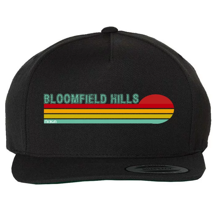 Bloomfield Hills Michigan Wool Snapback Cap