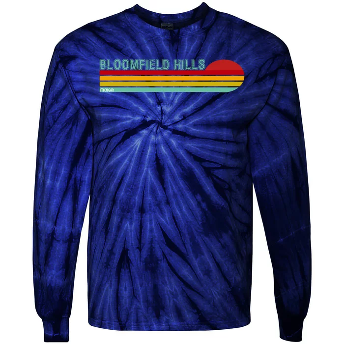 Bloomfield Hills Michigan Tie-Dye Long Sleeve Shirt