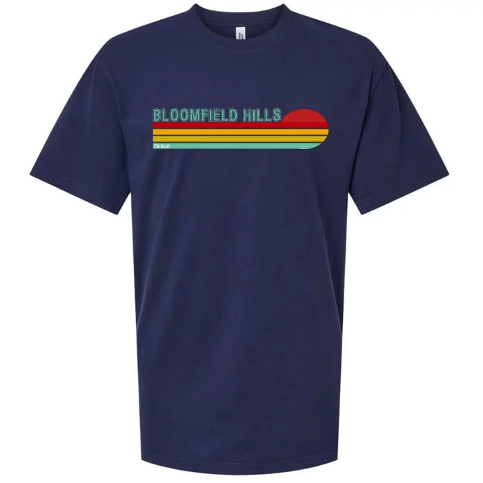 Bloomfield Hills Michigan Sueded Cloud Jersey T-Shirt