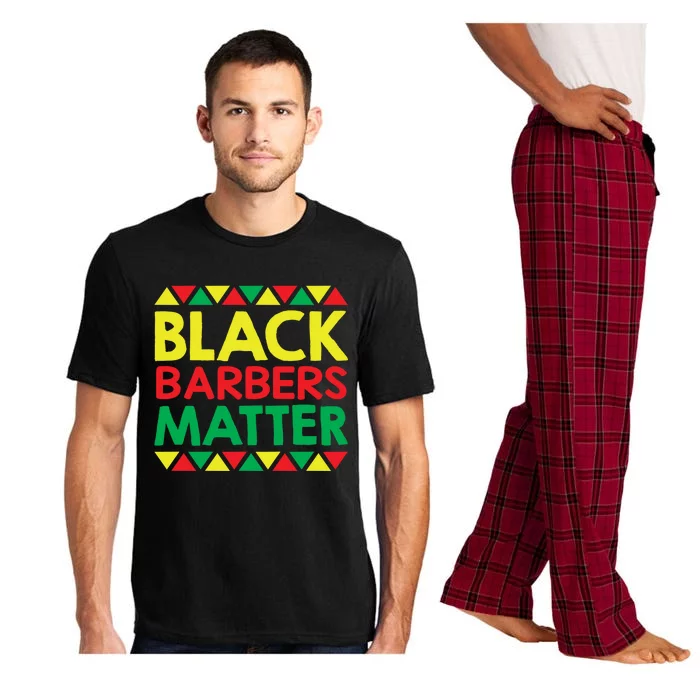 Black History Month Black Barbers Matter Funny Gift Black Pride Great Gift Pajama Set