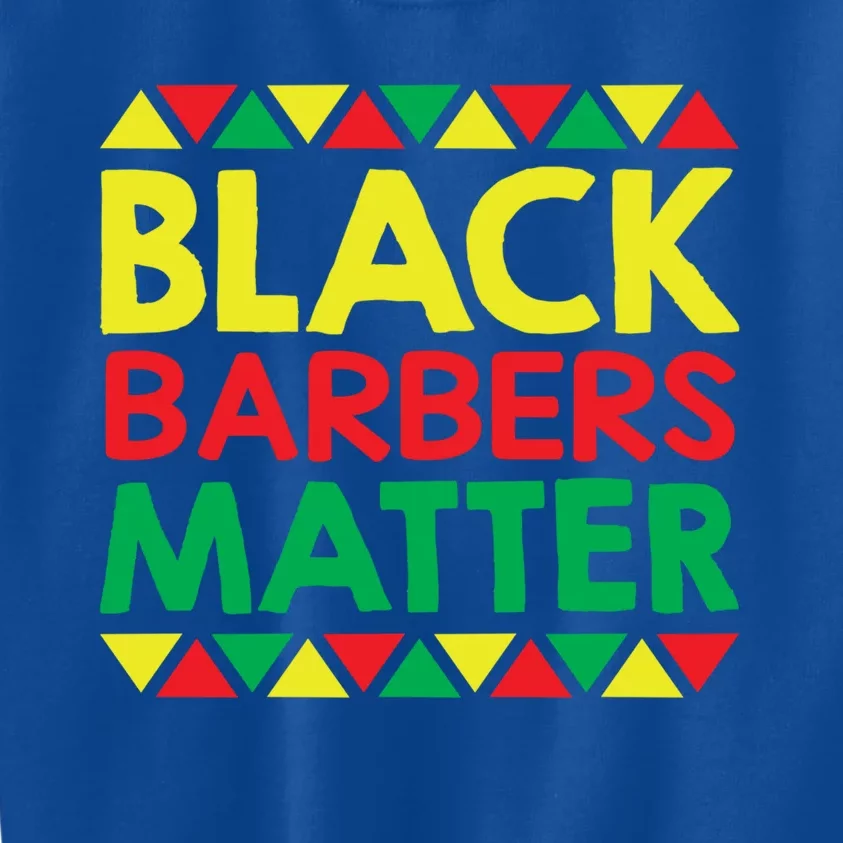 Black History Month Black Barbers Matter Funny Gift Black Pride Great Gift Kids Sweatshirt