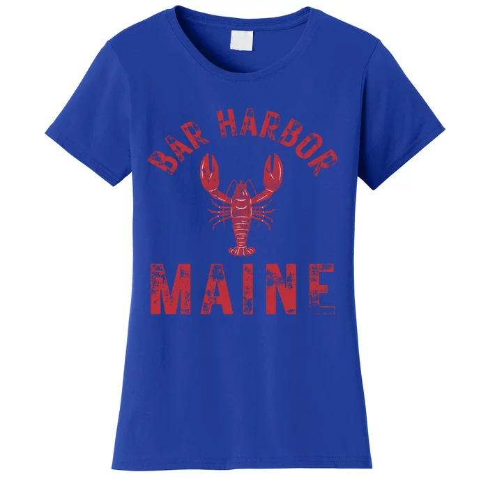 Bar Harbor Maine Lobster Travel Acadia Vintage Gift Women's T-Shirt