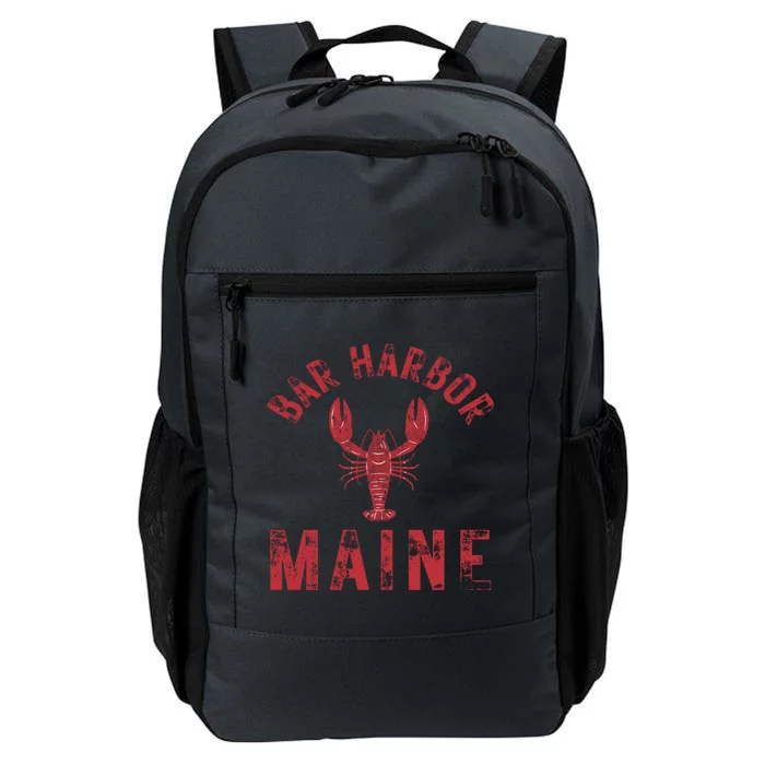 Bar Harbor Maine Lobster Travel Acadia Vintage Gift Daily Commute Backpack