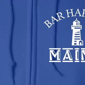 Bar Harbor Maine Tourist Travel Souvenir Vacation Gift Full Zip Hoodie