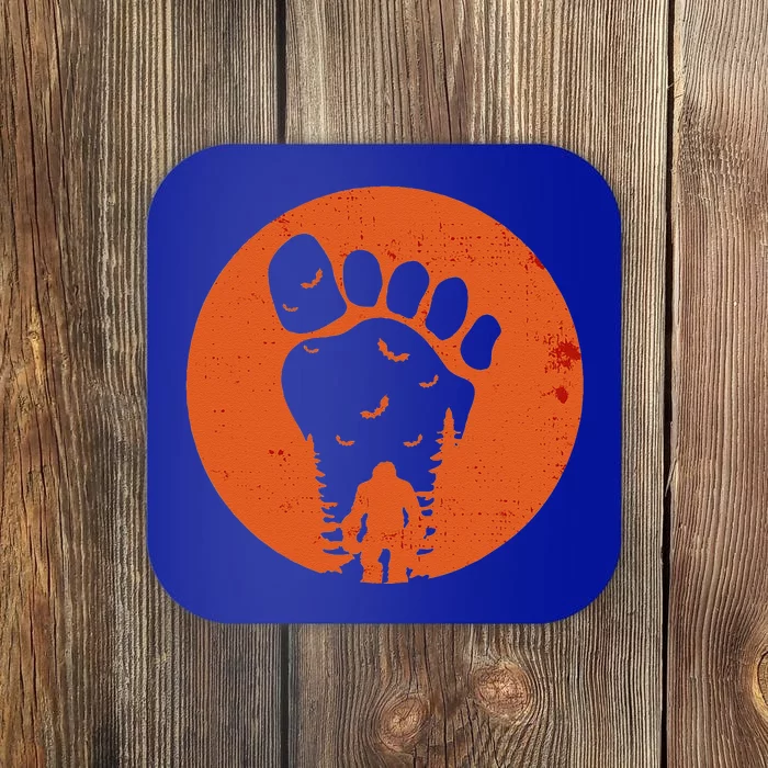 Bigfoot Halloween Moon Vintage Costume Sasquatch Yeti Gift Cute Coaster