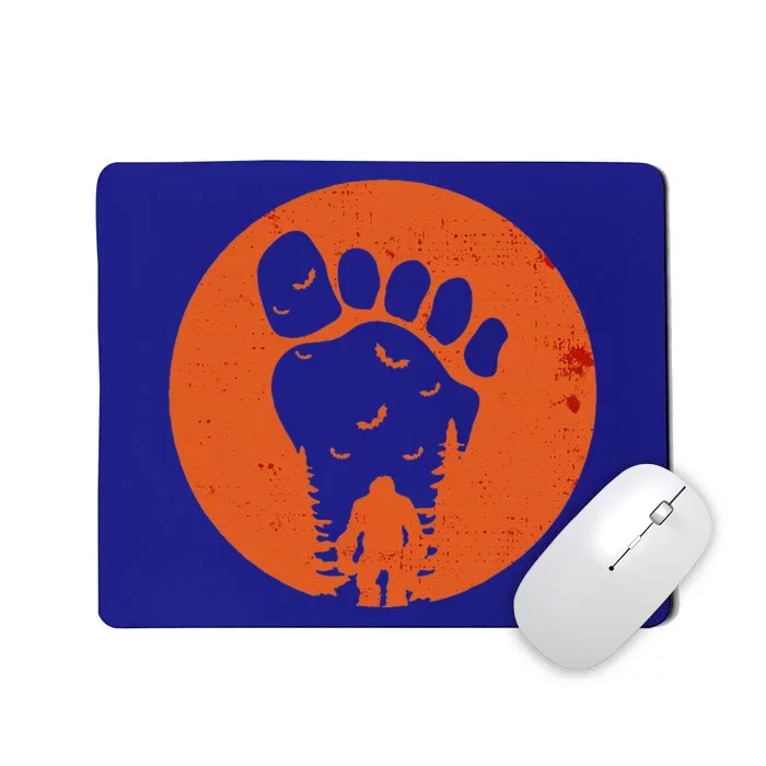 Bigfoot Halloween Moon Vintage Costume Sasquatch Yeti Gift Cute Mousepad