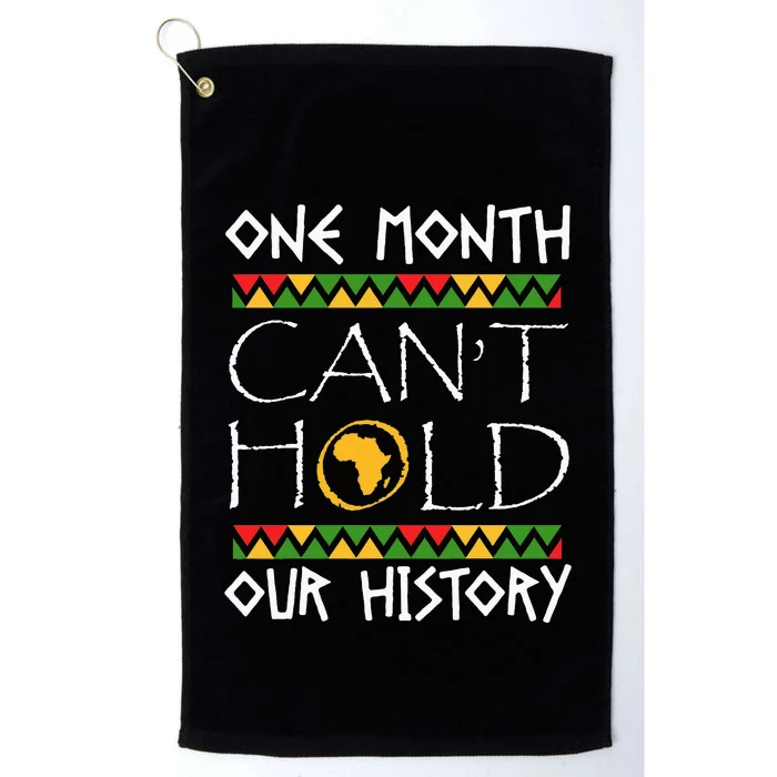 Black History Month Dashiki African Pride Heritage Quotes Platinum Collection Golf Towel