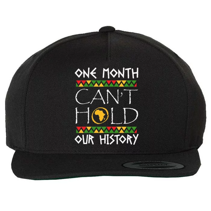 Black History Month Dashiki African Pride Heritage Quotes Wool Snapback Cap