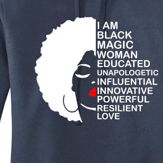 Black History Month Educated Motivated Melanated Black Cute Gift Women's Pullover Hoodie