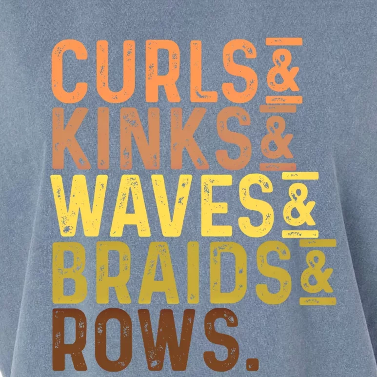 Black History Month S Curls Kinks Waves Braids Rows Meaningful Gift Garment-Dyed Women's Muscle Tee