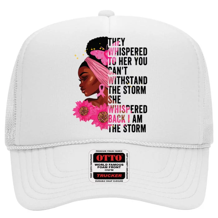 Black History Month Girl African Womanblack History Month Girl Af I Am The Storm High Crown Mesh Trucker Hat