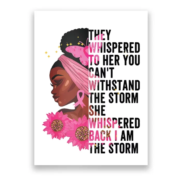 Black History Month Girl African Womanblack History Month Girl Af I Am The Storm Poster