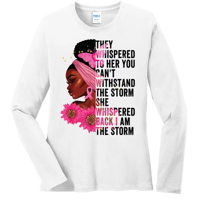 Black History Month Girl African Womanblack History Month Girl Af I Am The Storm Ladies Long Sleeve Shirt