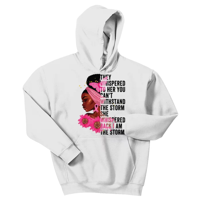 Black History Month Girl African Womanblack History Month Girl Af I Am The Storm Kids Hoodie