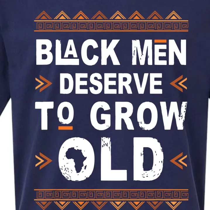 Black History Month Black Deserve To Grow Old Afro Sueded Cloud Jersey T-Shirt