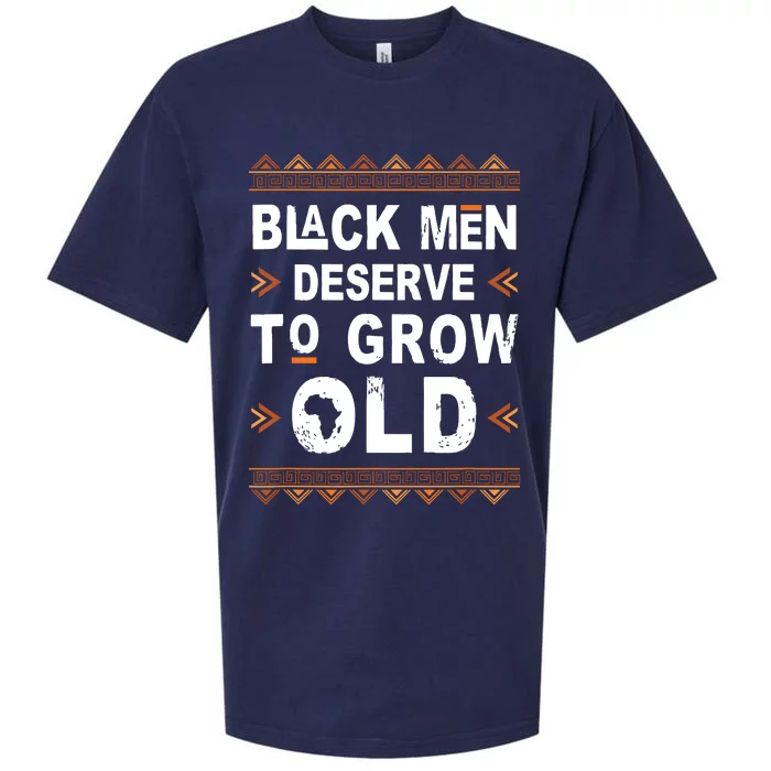 Black History Month Black Deserve To Grow Old Afro Sueded Cloud Jersey T-Shirt