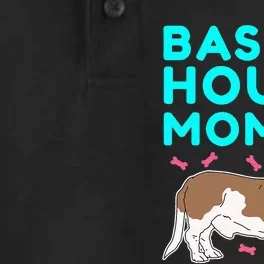 Basset Hound Mom Dog Owner Basset Hound Dry Zone Grid Performance Polo