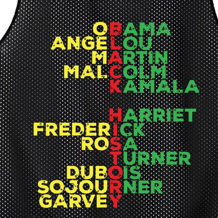 Black History Month Leaders Women Mesh Reversible Basketball Jersey Tank