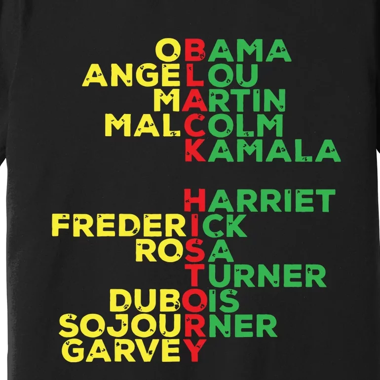 Black History Month Leaders Women Premium T-Shirt